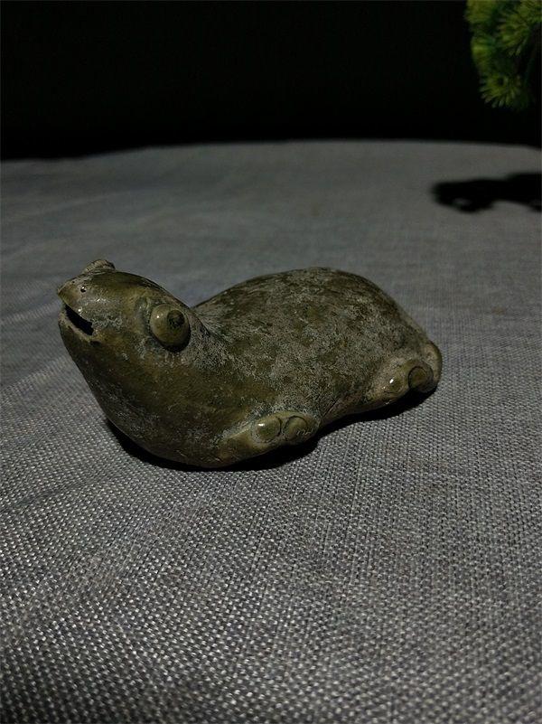 青瓷青蛙把玩件