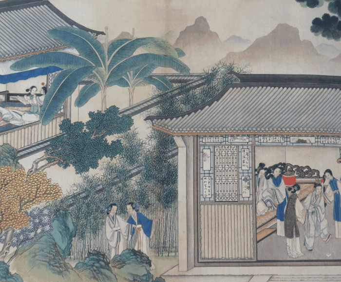 华夏古玩城 字画 其它 > 庭院仕女图 品相:全品
