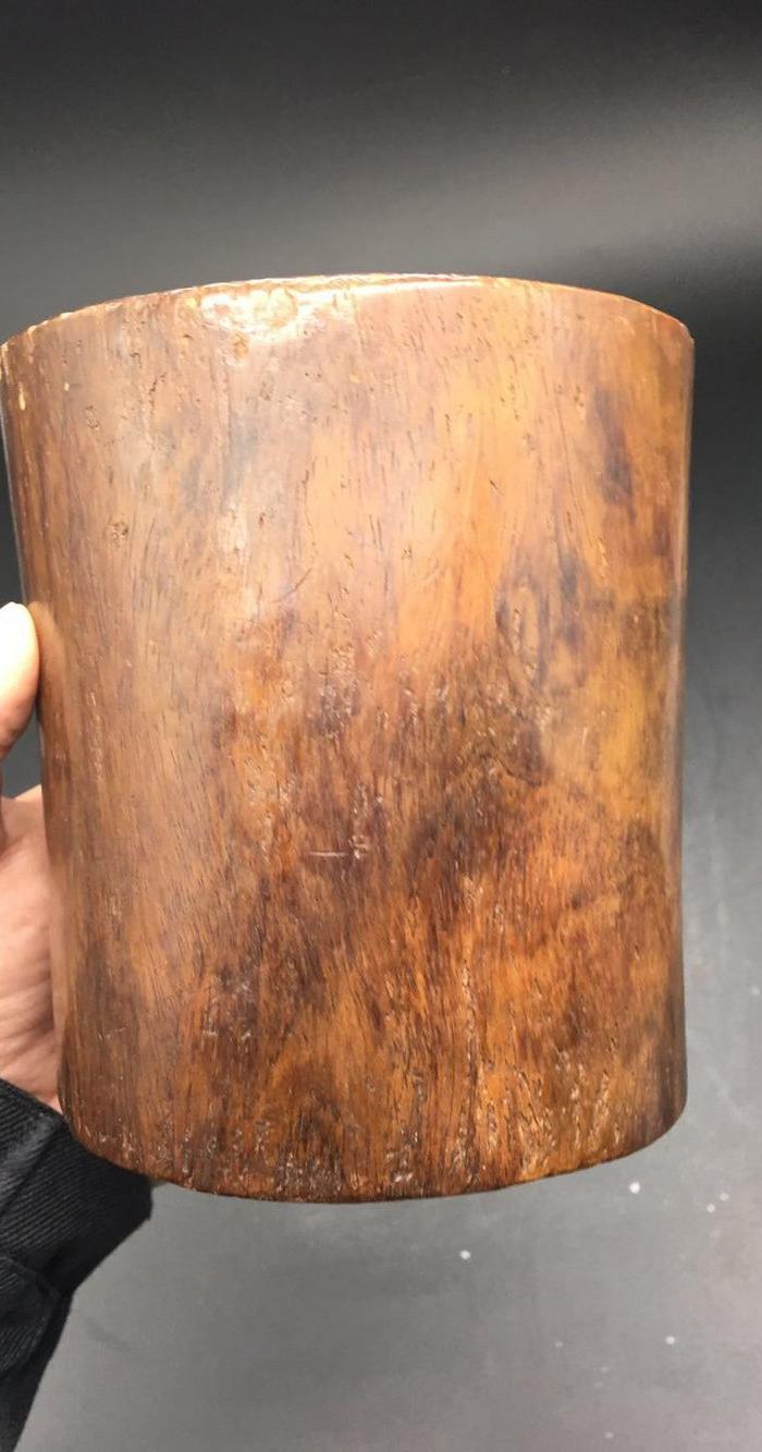 明代老黄花梨笔筒