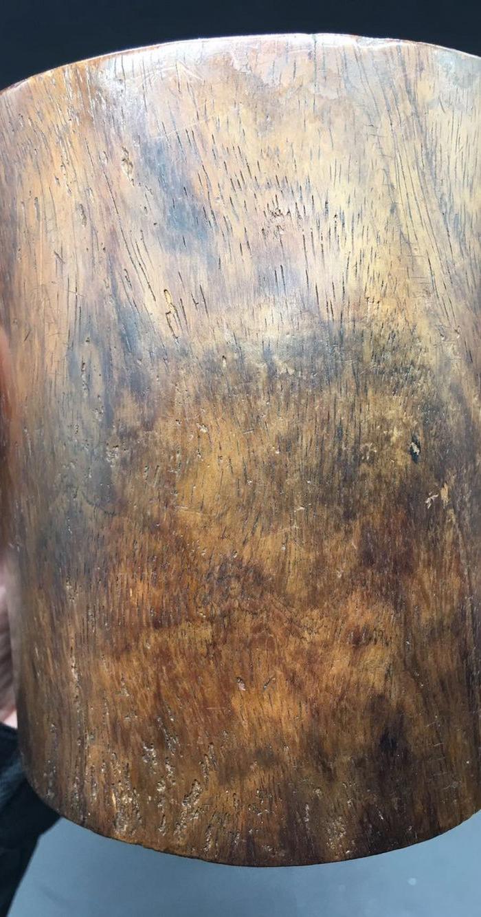 明代老黄花梨笔筒