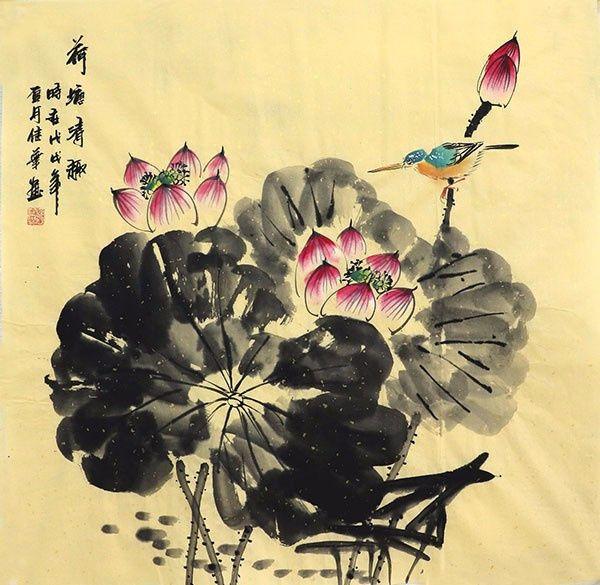 何佳华 183 四尺斗方荷花