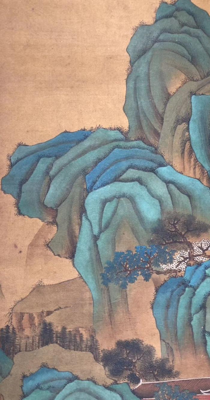 刘松年 绢本山水画一幅