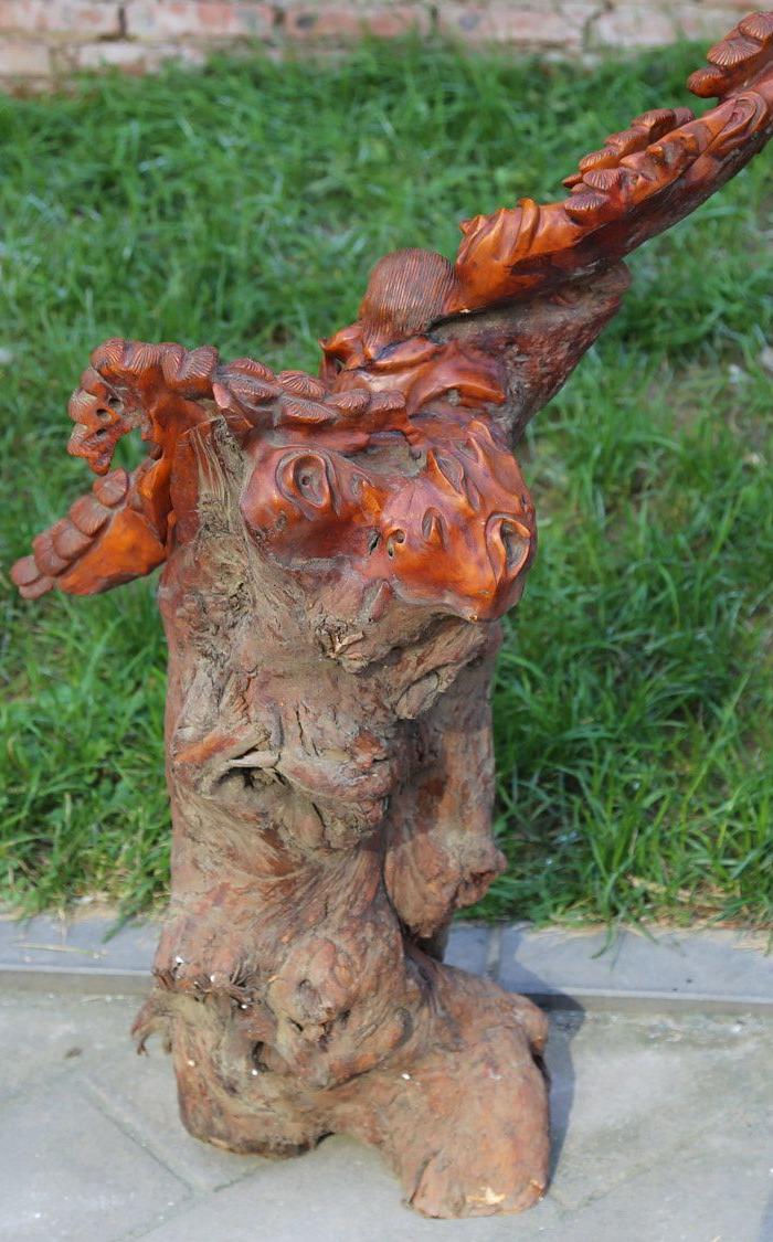 精品木艺 小叶黄杨木雕刘海戏金蟾根雕摆件 特价包邮