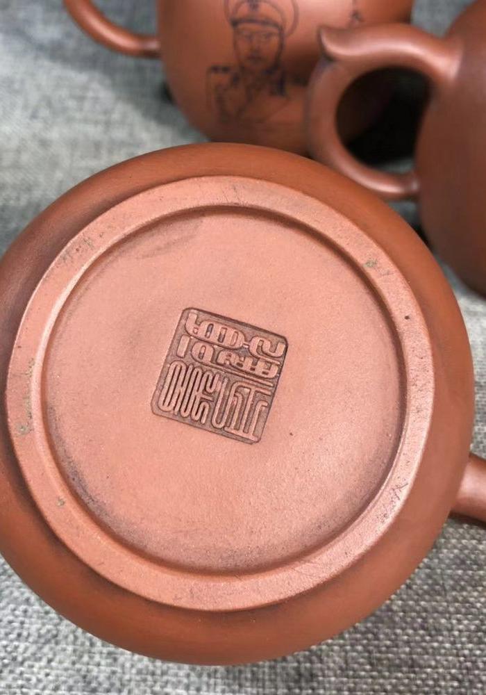 顾景舟十大元帅紫砂壶一套