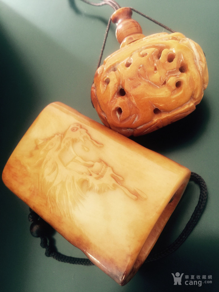 老虎纹式骨制佛头