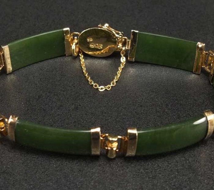 美国回流天然和田碧玉 手链