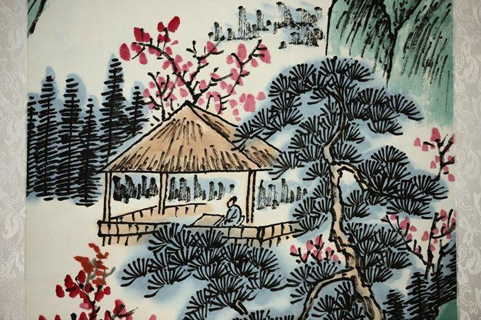 刘二郎四季山水条屏