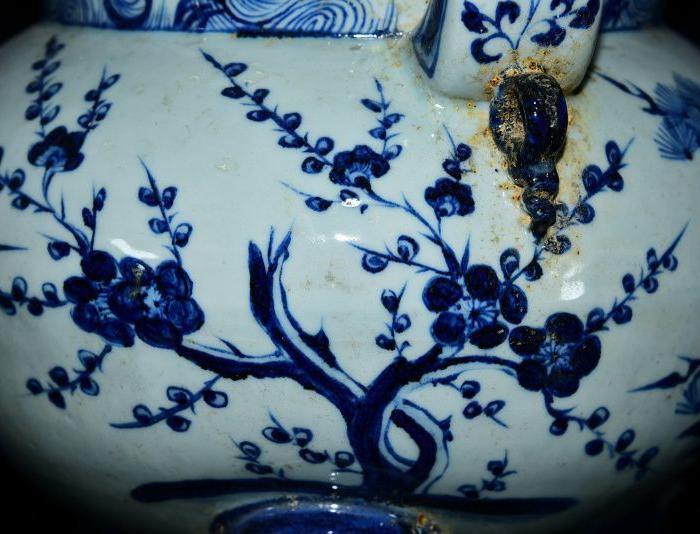 华夏古玩城 瓷器 其它 > 元青花博陵第款松竹梅纹香炉36 28