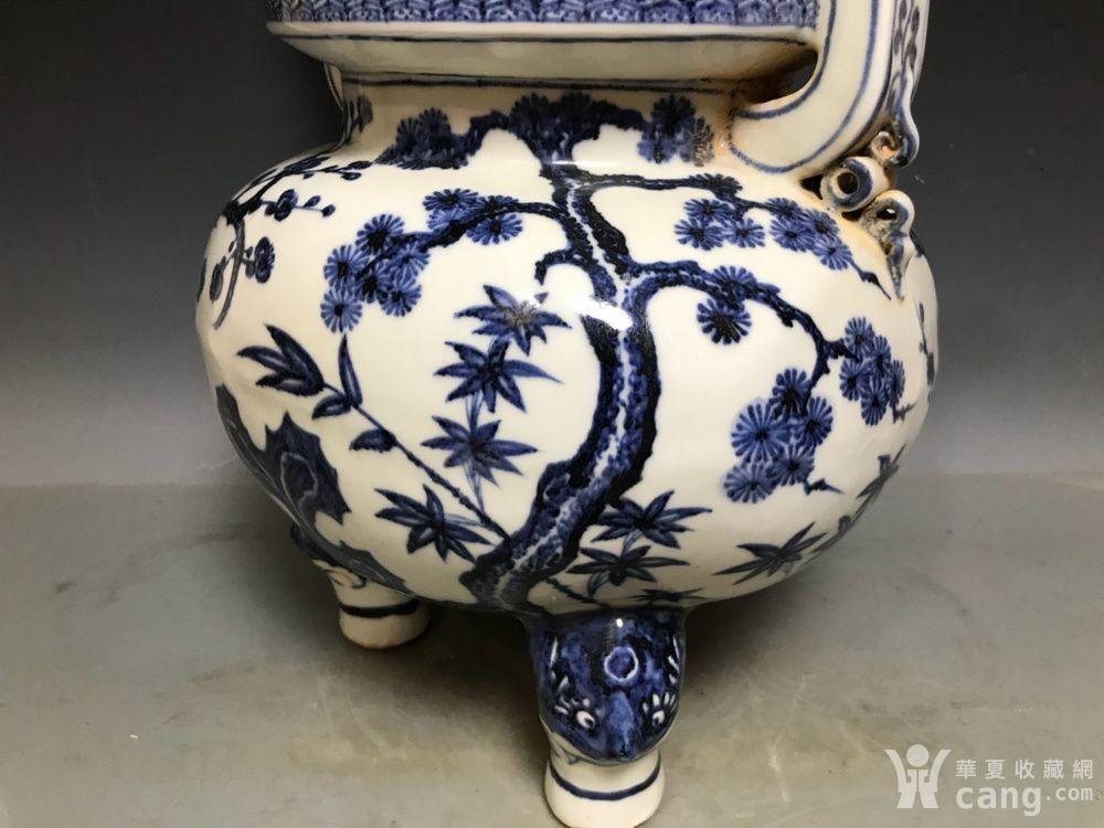 明宣德青花松竹梅香炉