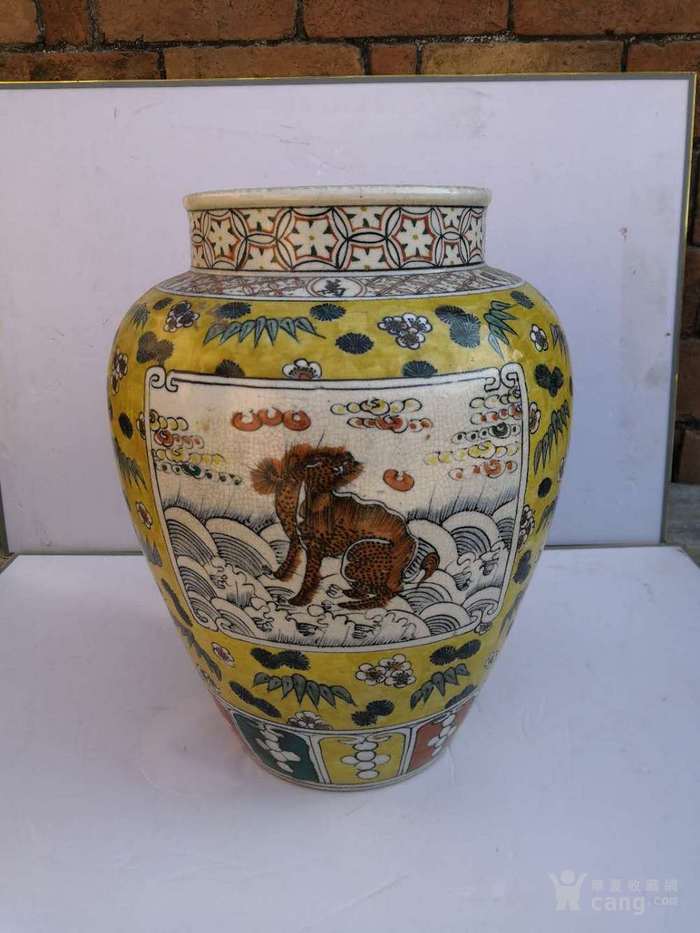明万历五彩怪兽大罐_华夏古玩城_华夏收藏网