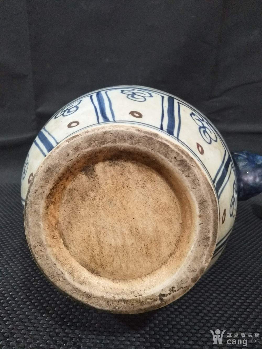 大元国至正八年,手绘青花釉里红龙葫芦壶