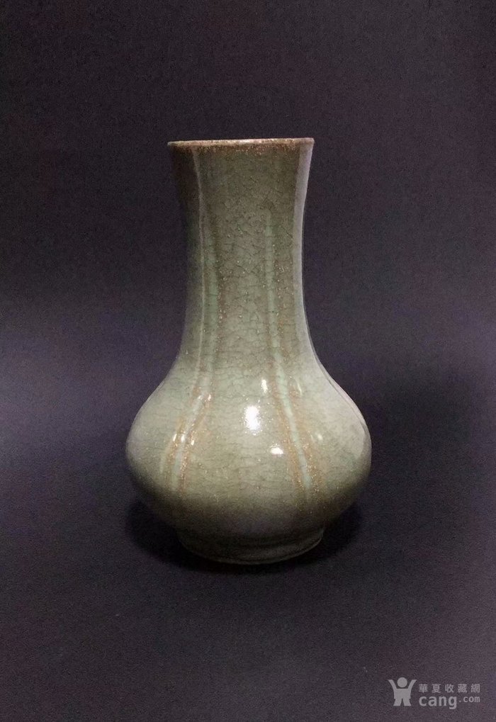 华夏古玩城 瓷器 明清 > 宋龙泉铁胎官窑瓶