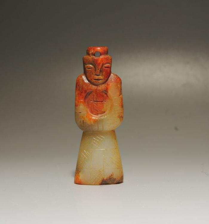 华夏古玩城 玉器 高古 > 战国 和田小玉人 年代:春秋战国 品相:全品