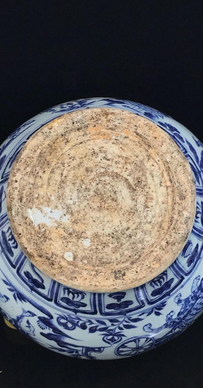 华夏古玩城 瓷器 其它 > 元青花鬼谷人物故事罐29 34