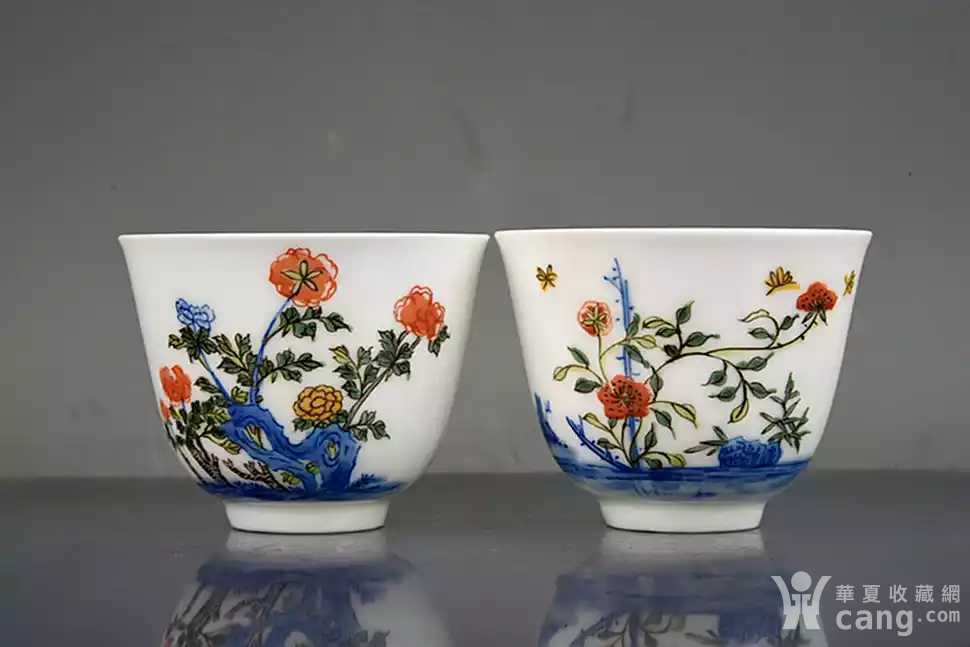 清康熙斗彩十二花神杯一套