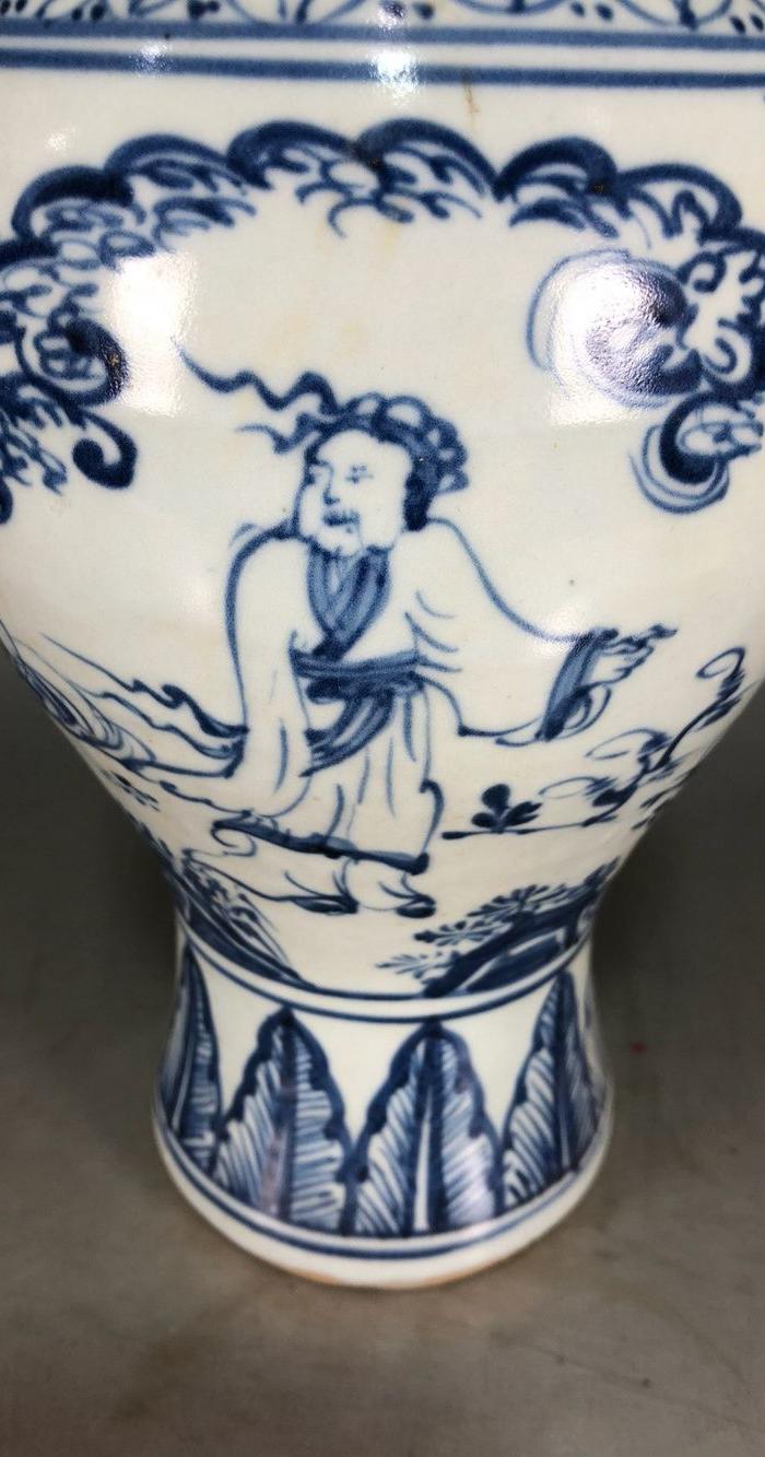 元代青花人物故事梅瓶