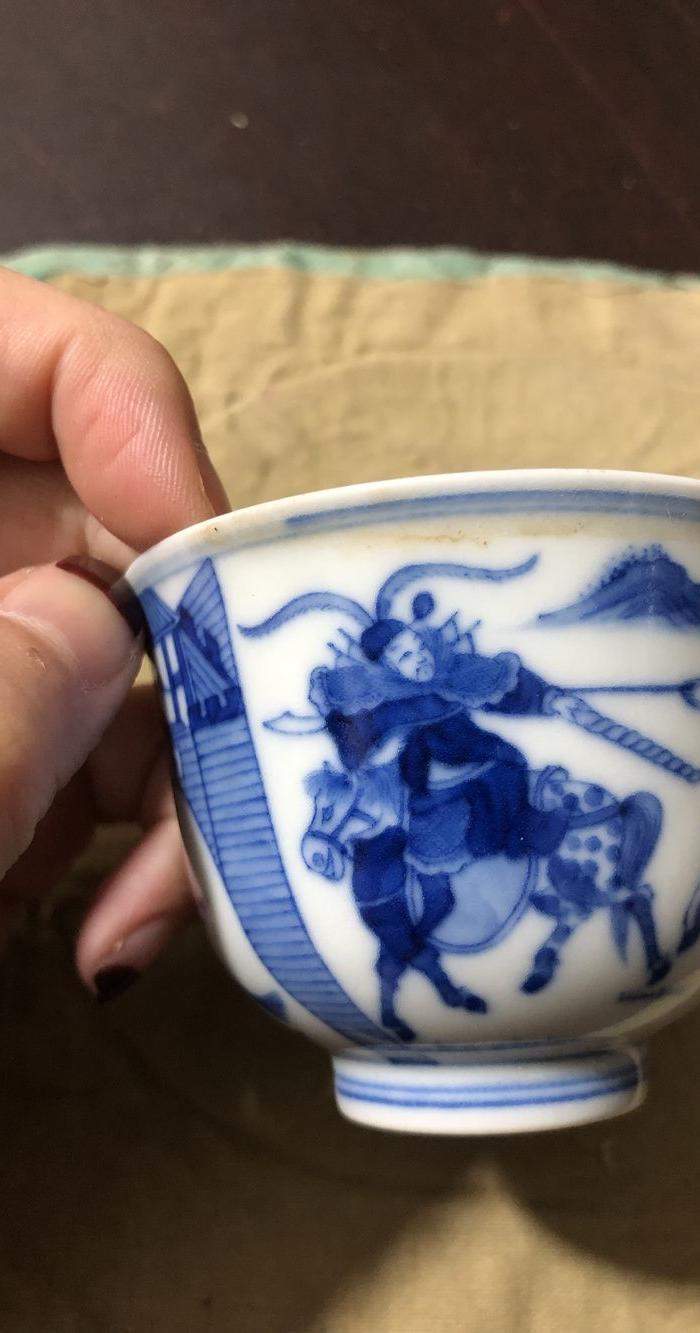 康熙青花人物杯_华夏古玩城_华夏收藏网