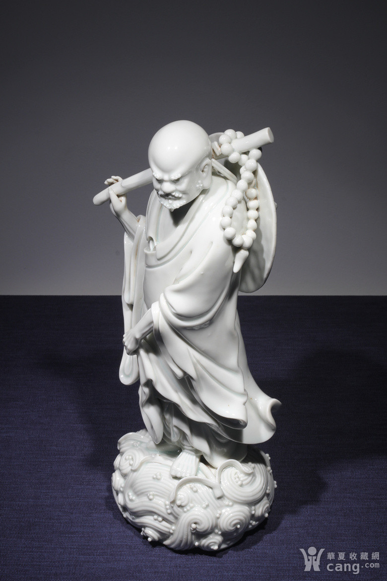 清.德化 博及渔人 达摩立像