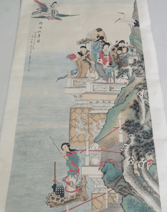 钱慧安 群仙祝寿图