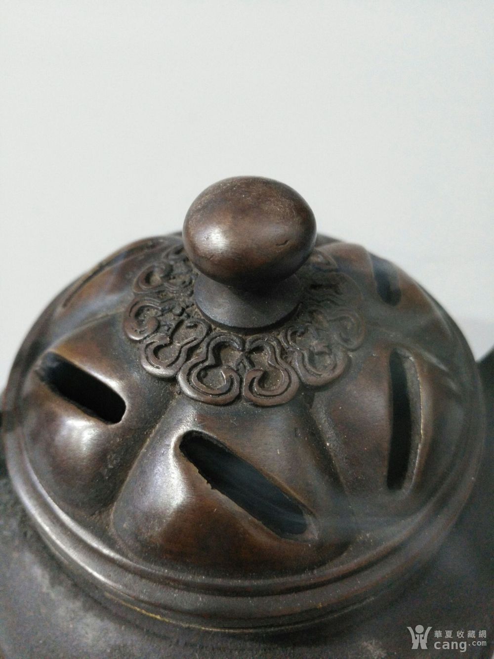 仿古工艺品 铜器 红铜云谷款 鼎炉熏香炉 一件