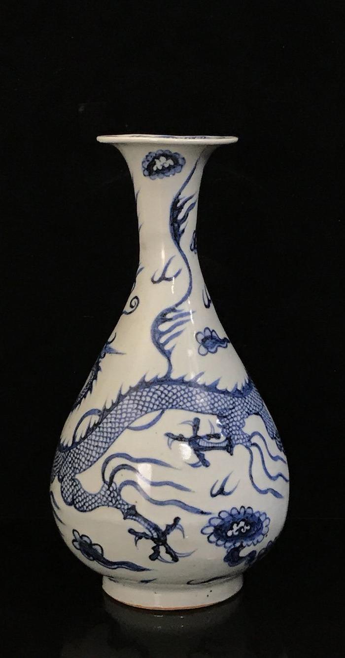 元青花龙纹玉壶春瓶29 15