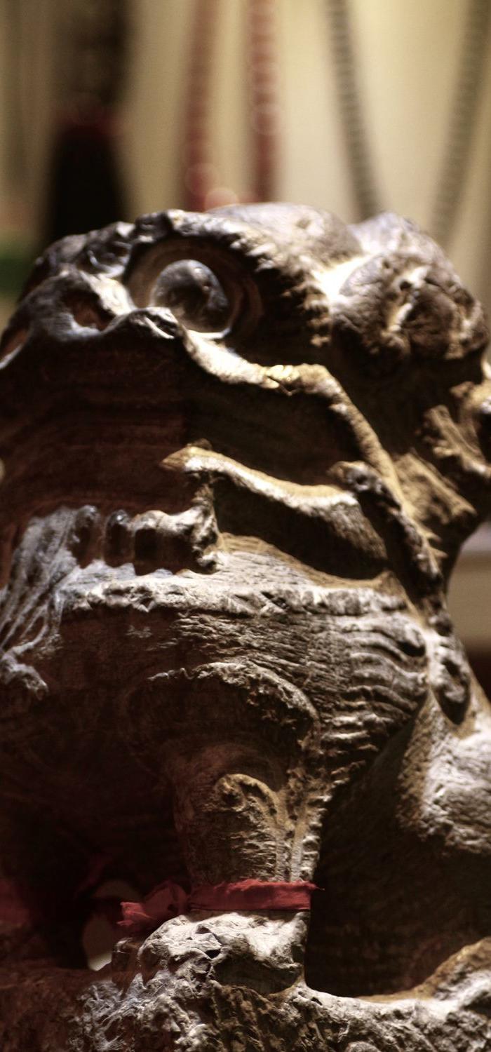 明清关中道中堂狮