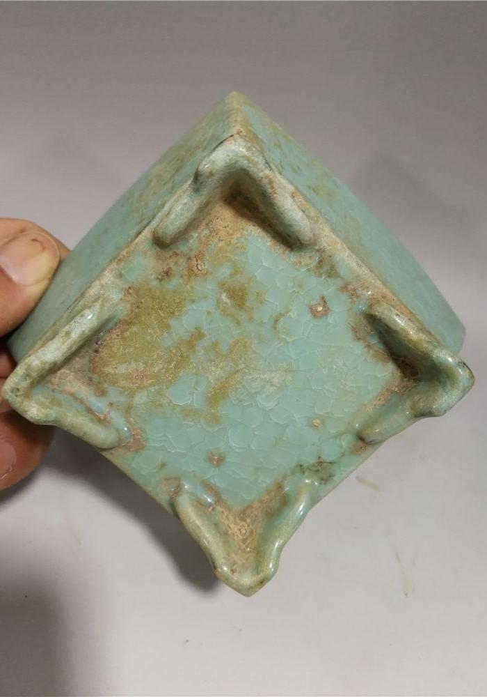 宋 汝窑四方洗