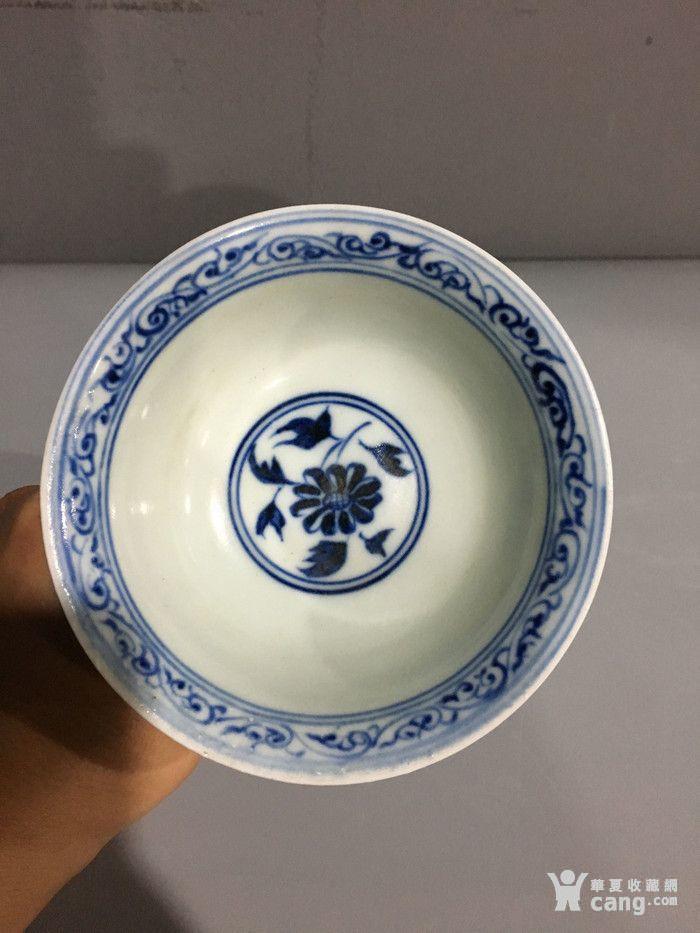 青花高足杯 永乐