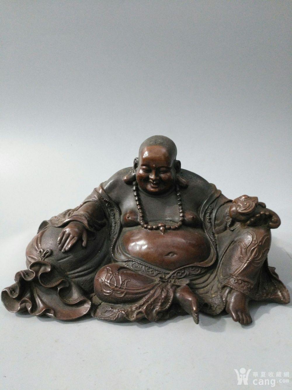 仿古工艺品 铜器 红铜 弥勒佛 一尊 藏品描述