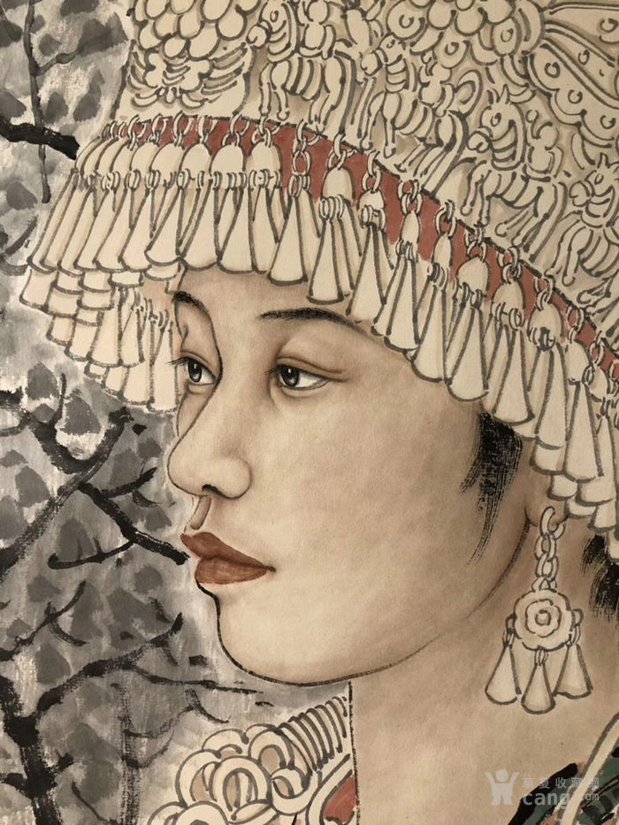 刘泉义傣族少女作品