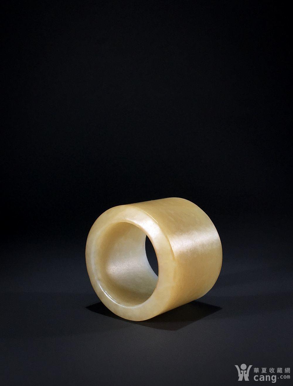 清代和田玉素纹无纹扳指 清代籽料玉扳指精品玉扳指明清扳指