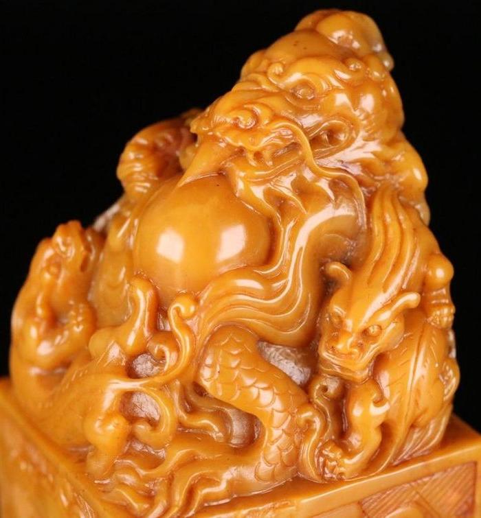 清田黄 和硕宝亲王 183 螭龙献瑞印 一枚