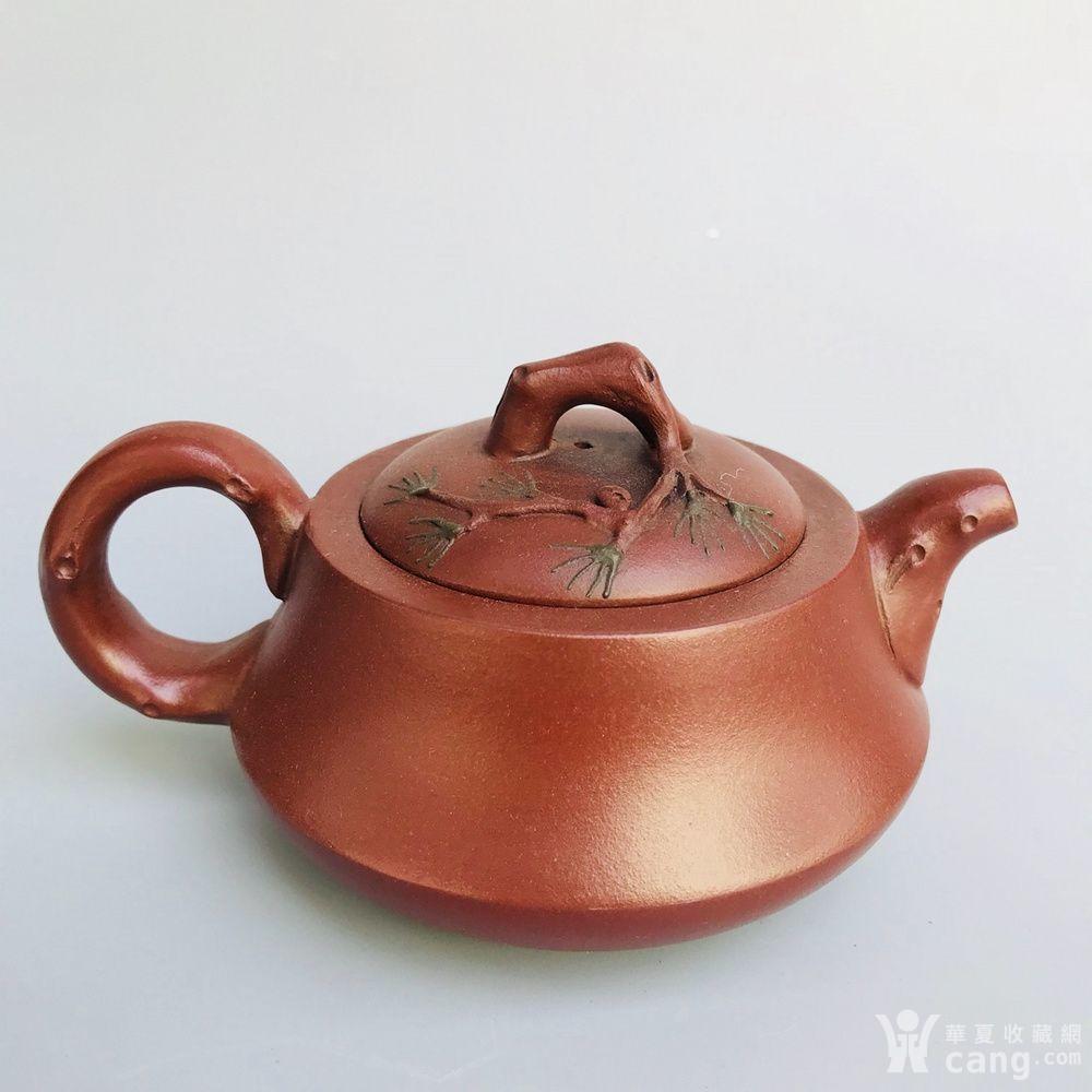 宜兴紫砂 王国望制 松枝紫砂壶