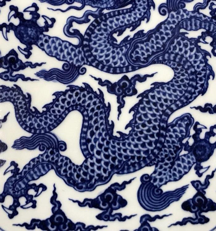 明宣德青花龙纹盘_华夏古玩城_华夏收藏网