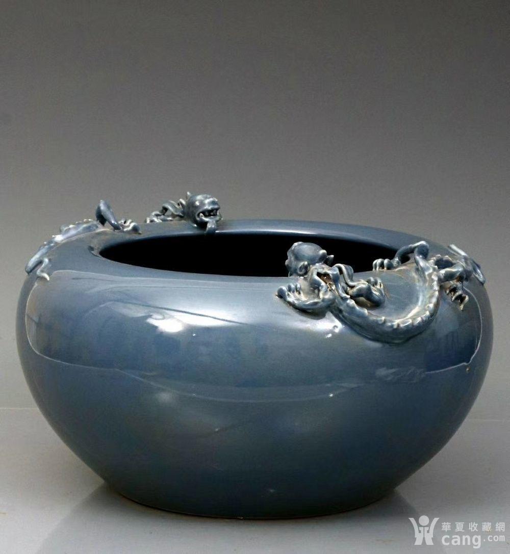 霁蓝釉大清乾隆笔洗