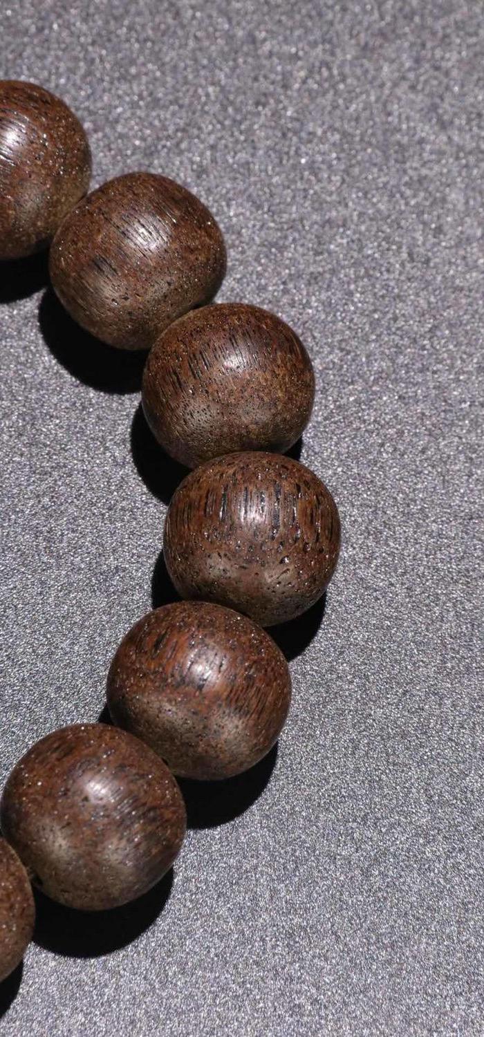 晚清 沉水级老沉香手串