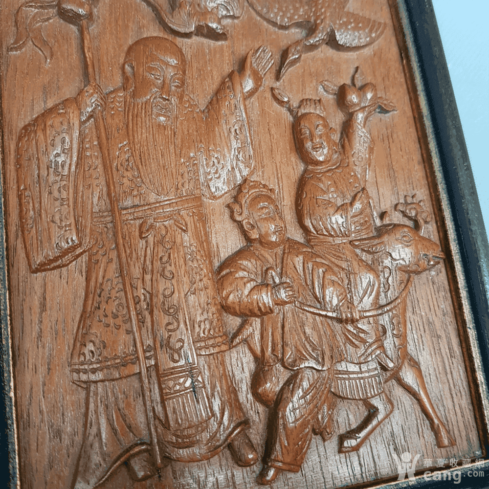 店庆帖 木板浮雕画 麻姑献寿