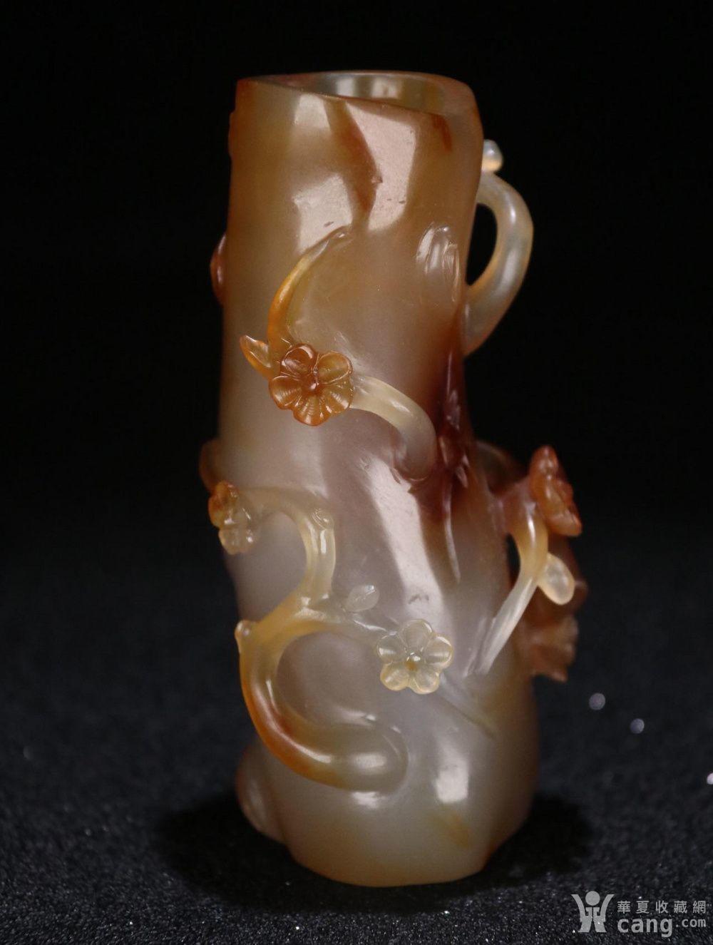 海外回流 玛瑙 梅花杯 一件