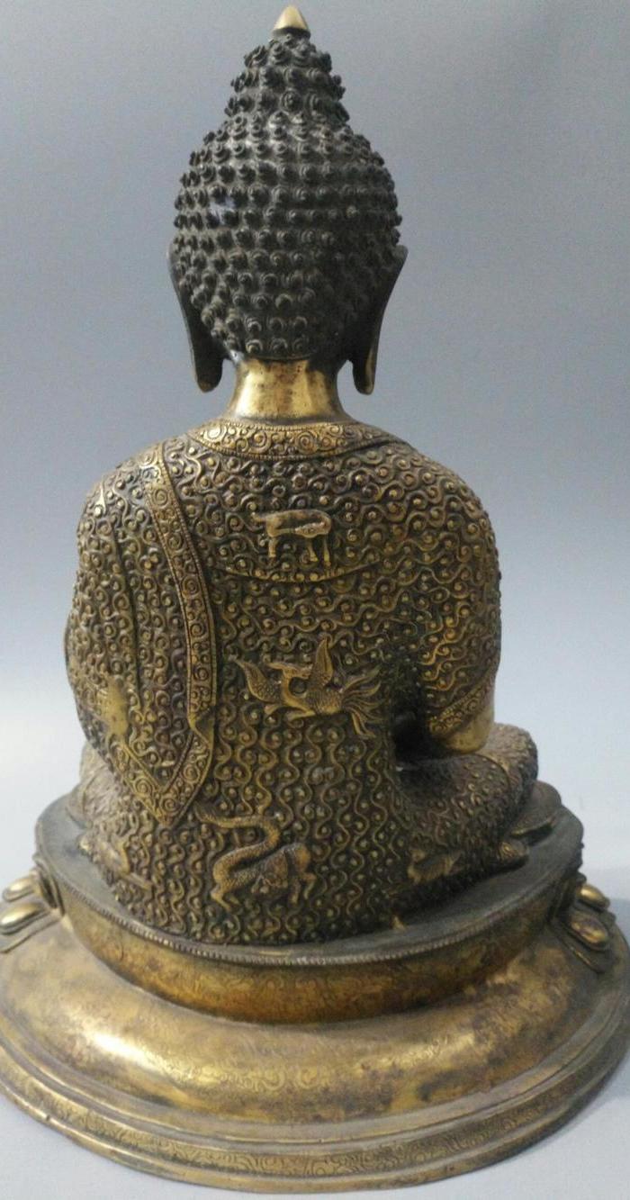 铜鎏金 释迦摩尼佛 托钵一尊