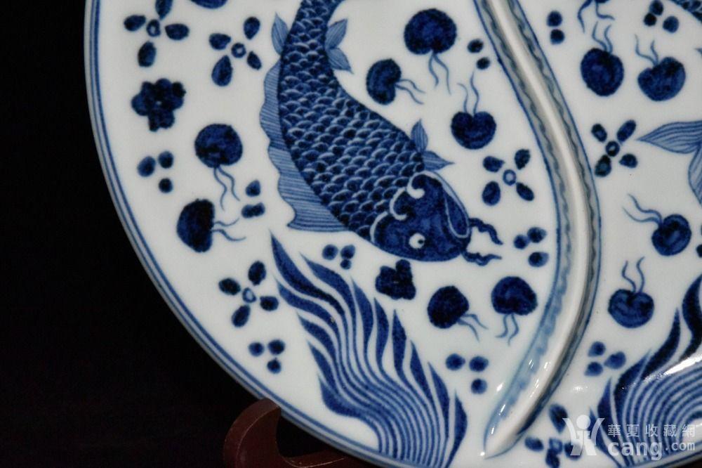 明代宣德青花鱼藻纹圆盘