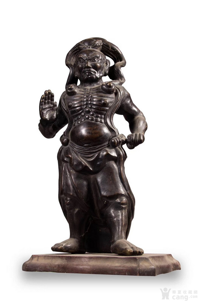 华夏古玩城 铜器 造像 > 清中期铜铸天王力士像