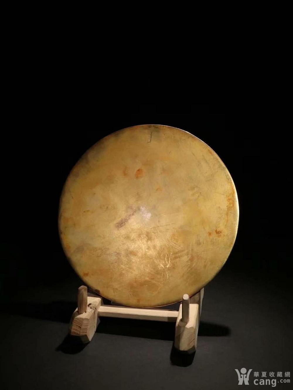 海外回流 唐代风格铜鎏金 龙纹 铜镜